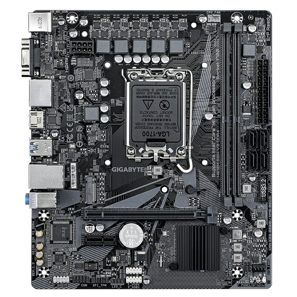 Материнська плата Gigabyte H610M S2H V3 DDR4 Socket 1700 ( microATX ) Харків - фото 2