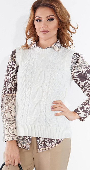 Вязанная жилетка (48-52) Киев - изображение 2