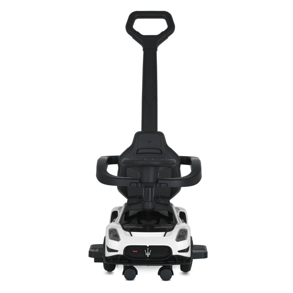 Дитяча каталка-толокар 2 в 1 M 5106-1 білий, з батьківською ручкою Вінниця - фото 6