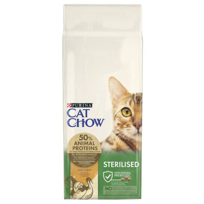 Сухий корм для кішок Purina Cat Chow Sterilised з індичкою 15 кг (7613287329592) Вінниця - фото 1