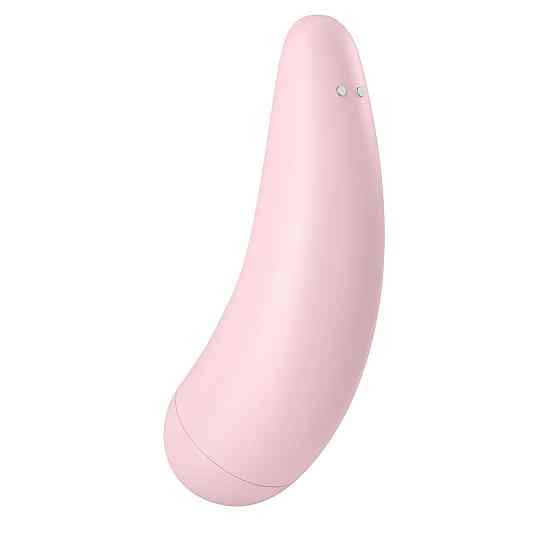 Вакуумный клиторальный стимулятор Satisfyer Curvy 2+ Pink с управлением через интернет Sex Aura Киев