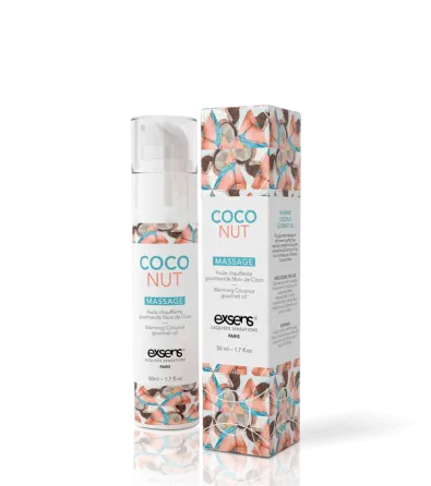 Масажна олія EXSENS Coconut 50 мл розігріває, без цукру, без парабенів, їстівне Львів