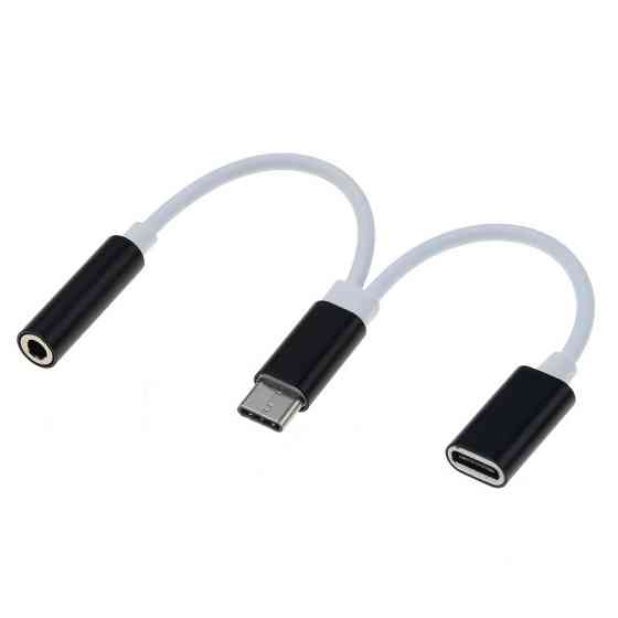 Адаптер Type-C 3.5мм зарядка Puluz SAS9963B Київ