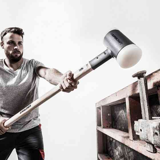 Кувалда безінерційна HALDER Supercraft 3366 з дерев'яною ручкою, Ø=100 мм, m=7050 г, І=1000 мм 3366.107 Одеса