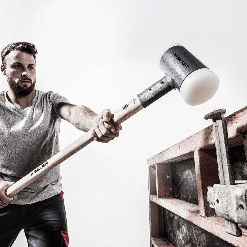 Кувалда безынерционная HALDER Supercraft 3366 с деревянной ручкой, Ø=100 мм, m=7050 г, І=1000 мм 3366.107 Одесса - изображение 6