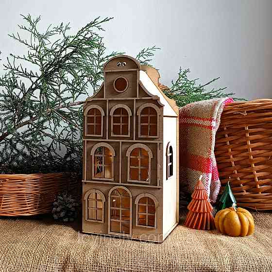 Декоративний будиночок з LED підсвіткою  33 см Ірпінь