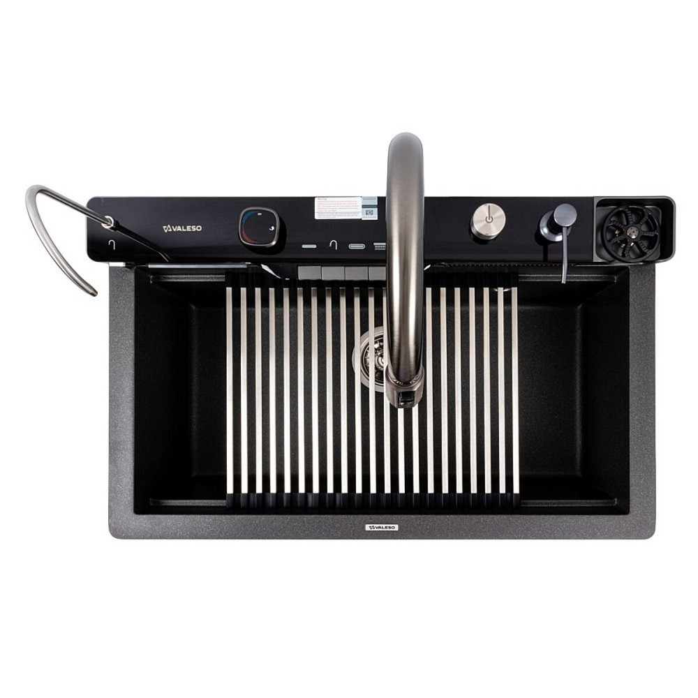 VALESO Кухонна мийка гранітна 7546 EVANORA матова (моріон) VALESO Коломия - фото 3