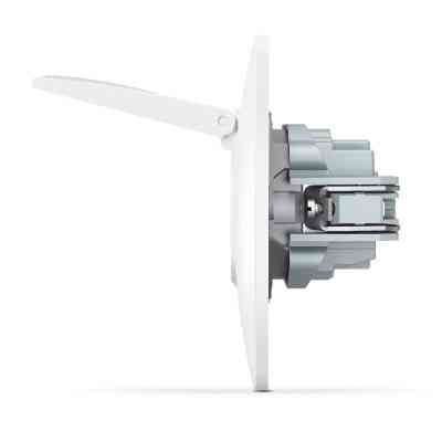 Розетка Videx BINERA 1ая із заземленням і кришкою (VF-BNSK) Вінниця