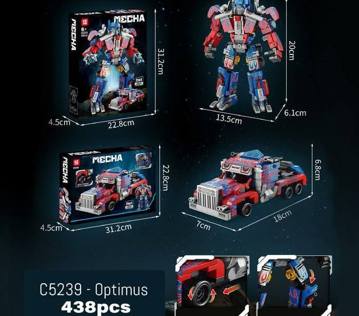 Конструктор mecha Трансформер Оптимус Прайм, 2 в 1, 438 деталь, совместим с Lego Киев - изображение 3