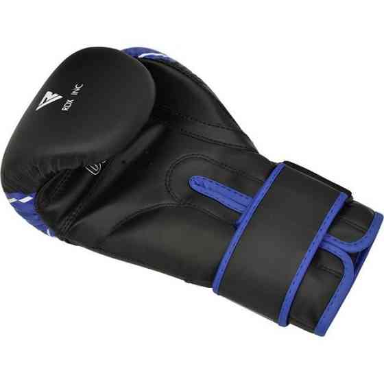Боксерські рукавиці RDX 4B Robo Kids Blue/Black 6 унцій (капа в комплекті) Кам'янське