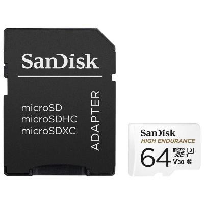 Карта памяти SanDisk 64GB microSDXC class 10 UHS-I U3 V30 High Endurance (SDSQQNR-064G-GN6IA) Винница - изображение 2