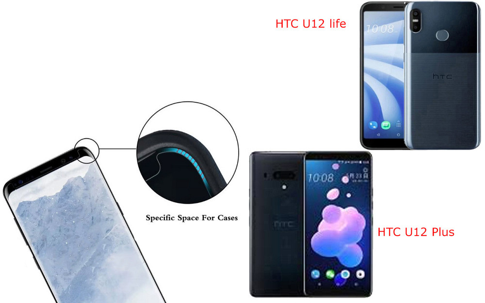 Захисне скло HyperGlass Pro для HTC U12 life, U12 Plus – максимальна чутливість та захист Київ - фото 3