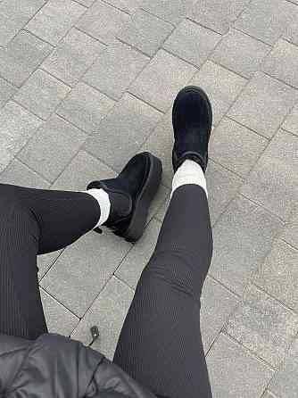 PLPS Угги жіночі PLPS чорні натуральна замша высота 13 см размеры 36-41 (5681) Коломыя