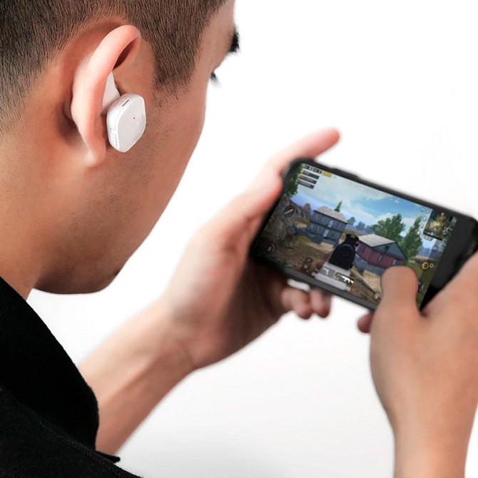 Бездротові Bluetooth-навушники Baseus Encok W02 з вбудованим мікрофоном NGW02-02 (Білі) Миколаїв - фото 7