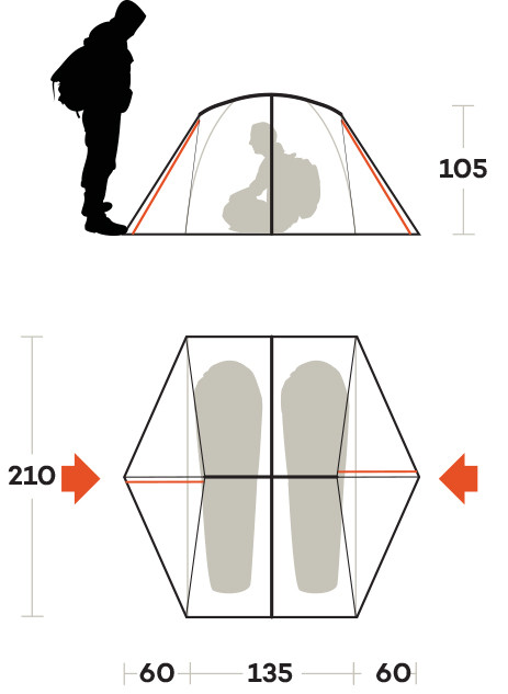 Палатка двухместная Ferrino Grit 2 Olive Green (91188LOOFR) Київ - фото 6