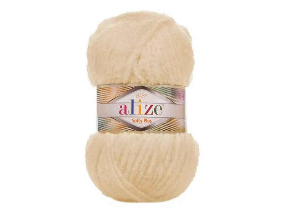 Пряжа Softy Plus 310 5шт/уп шампань 100% микрополиэстер 100г 120м ТМ Alize Solmir Киев - изображение 1