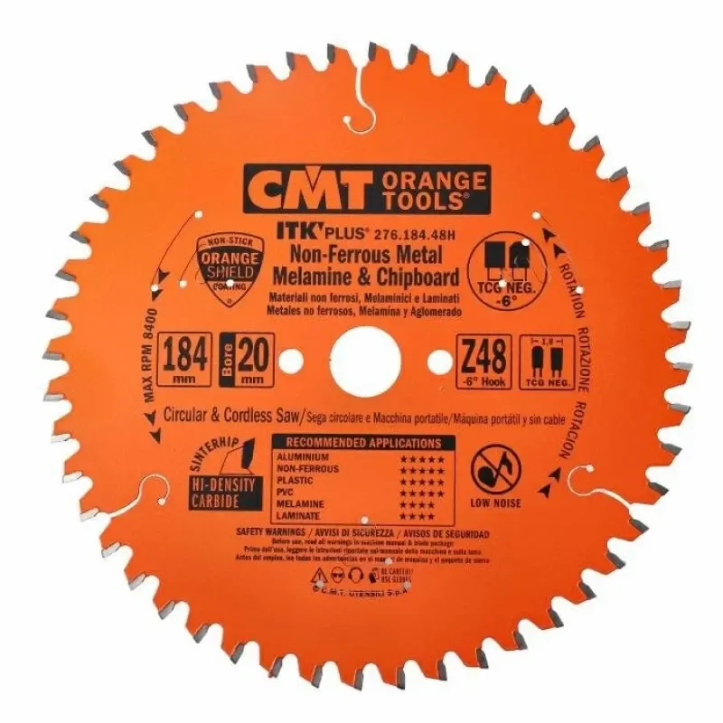 Пила для кольорових металів та пластику CMT 184x20/16/15.87x48Т K1.8/1.2 (276.184.48H) Одеса - фото 2