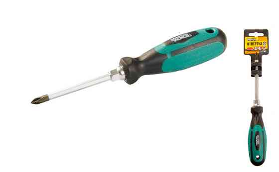 MASTERTOOL Викрутка хрестова магнітна MASTERTOOL HEXAGON РН1х75 мм ручка з TPR покриттям 45-817 Коломия