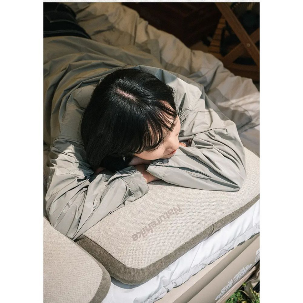 Подушка с памятью прямоугольная Naturehike NH22ZT002,серая Ровно - изображение 4