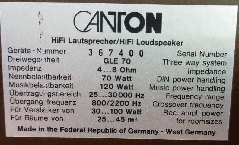 Акустична Система: Canton GLE 70 Харків - фото 1