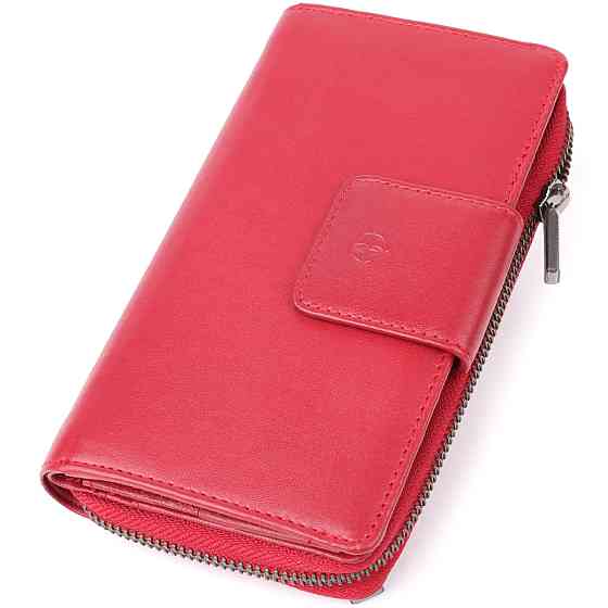 Женский вертикальный кошелек из натуральной кожи Tony Perotti 20879_1 (5084 rosso) Красный Киев