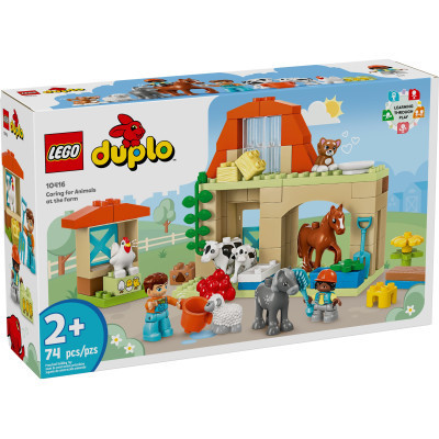 Конструктор LEGO DUPLO Town Догляд за тваринами на фермі 74 деталей (10416) Вінниця - фото 1