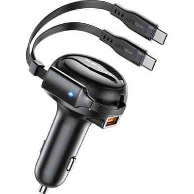 Зарядний пристрій Acefast 3xUSB 53W (2xUSB-C+USB-A) + cable USB-C 2in1 B13 (6974316282921) Вінниця