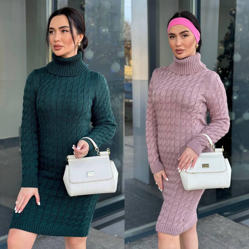 Женское вязаное платье с горлом.  42-48р. Киев - изображение 9