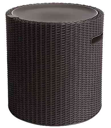 Стіл-скриня садова пластикова KETER COOL STOOL, коричнева Київ