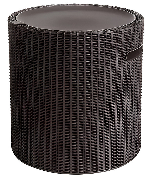 Стіл-скриня садова пластикова KETER COOL STOOL, коричнева Київ - фото 1