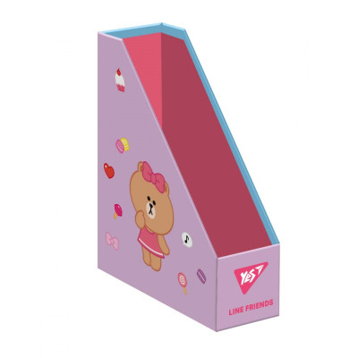 Лоток для бумаг Yes Line Friends вертикальный, картон (450105) Винница - изображение 1