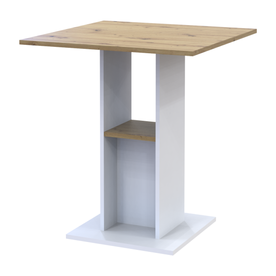 Стол в кухню Doros Коуд 70х70х74 см Белый/Дуб артизан (DRS-011439) Львов