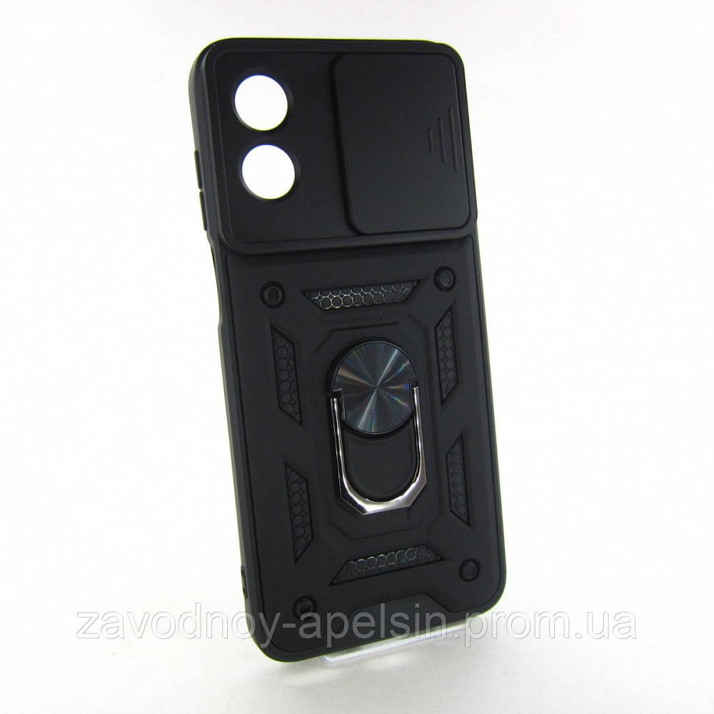 Motorola Moto G Play 2024 Протиударний чохол Шторка (чорний) Одеса - фото 1