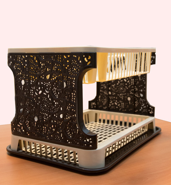 Сушилка для посуды Efe ажурная. 42х29х29 бежево-коричневая Одесса - изображение 2