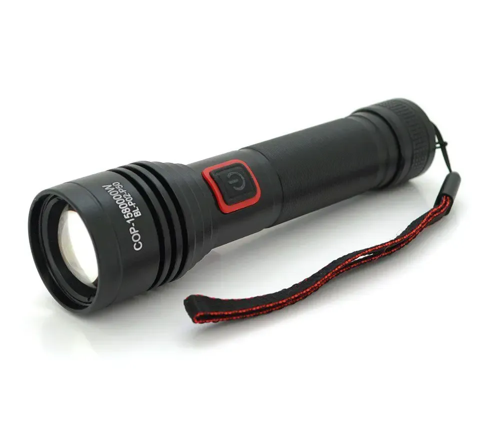Фонарь BL-P02-P50, 1x18650, ЗУ Type-C, zoom, Box Коломия - фото 1