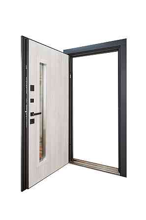 Вхідні двері з терморозривом Abwehr Termix Tower 527 Метал Lampre Антрацит+Vinorit Сосна Прованс 960*2050 мм Київ