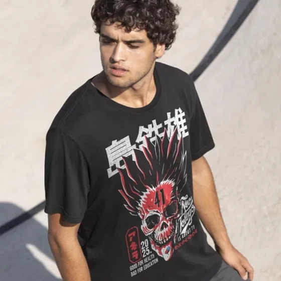 Футболка чоловіча з  принтом Акіра Dead Red Розмір 48 Anime1016 Дніпро