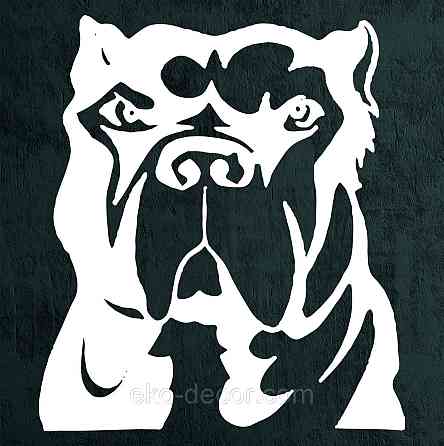 Декоративное настенное Панно «Кане-корсо», Декор на стену 110*96 см., Белый Киев