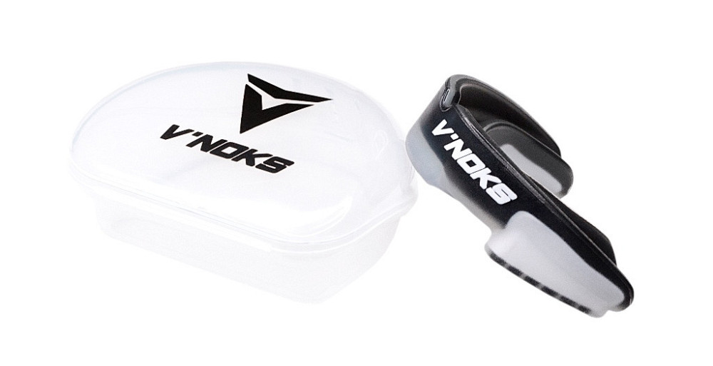 Капа боксерская V'Noks 3D Gel Aria Black двухслойная гелевая капа для бокса и ММА, черная Киев - изображение 2