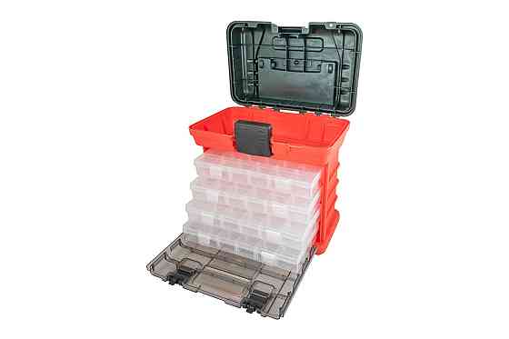 MASTERTOOL Органайзер MASTERTOOL з висувними боксами 4 шт 73 секції 11" 279х184х254 мм 79-3182 Коломыя