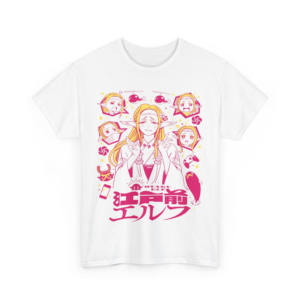 Футболка аниме Аниме Елф Едомае Манга оверсайз (S/M/L) Черний AnimeJ0386 Днепр - изображение 4