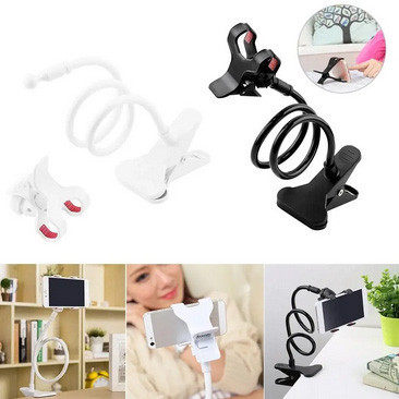 Держатель для телефона гибкий с прещепкой белый Киев - изображение 2