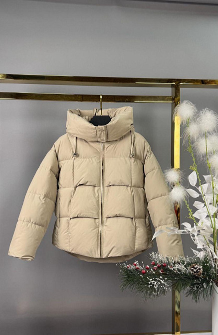 Детская зимняя бежевая куртка для девочки подростка 134,158 Николаев - изображение 1