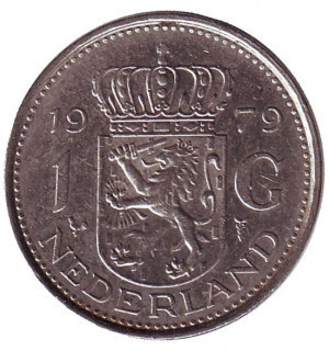 Монета 1 гульден. 1979 год, Нидерланды. Полтава - изображение 1