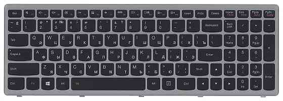 Клавиатура для ноутбука Lenovo IdeaPad (G505S, Z510) с подсветкой (Light), Black, (Silver Frame), RU Вінниця
