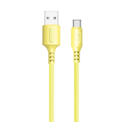 Дата кабель USB 2.0 AM to USB-C 1.0m soft silicone yellow ColorWay (CW-CBUC043-Y) Винница - изображение 1