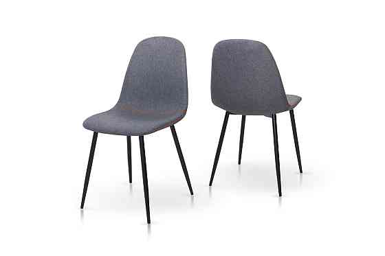 Стілець Немо, чорний/ тканина сіра Киев