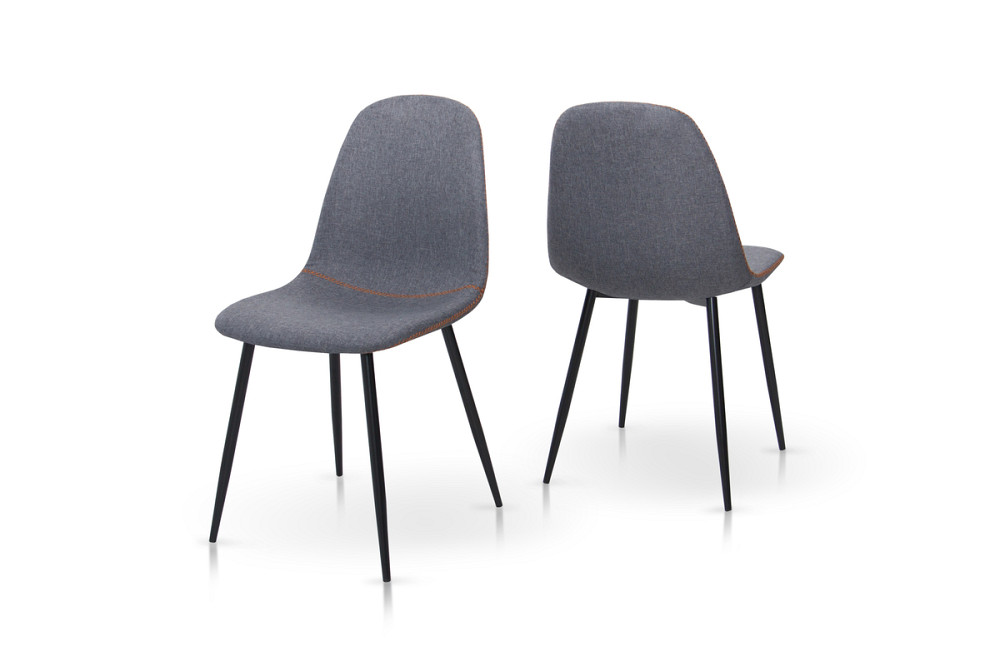 Стілець Немо, чорний/ тканина сіра Киев - изображение 5