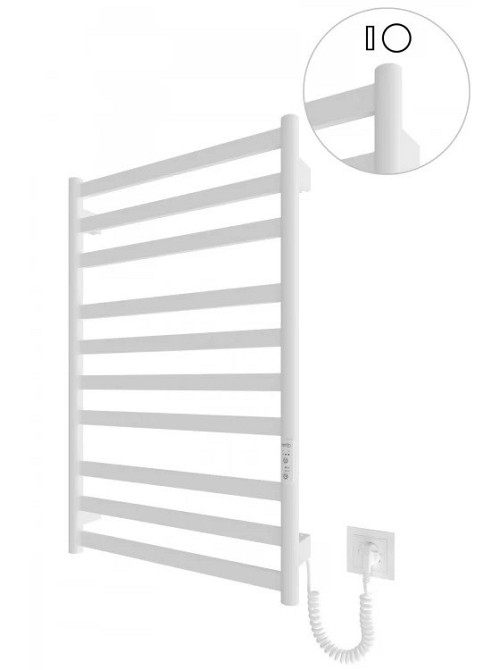 Электрический полотенцесушитель HF York 770х530 TR K белый мат Киев - изображение 1