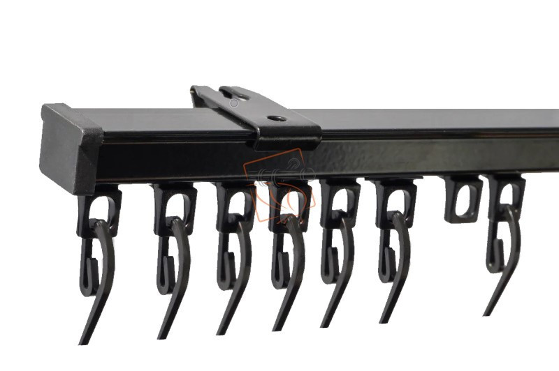 Карниз стельовий для штор KS (у зборі з кліпсами )  чорний Бровари - фото 1